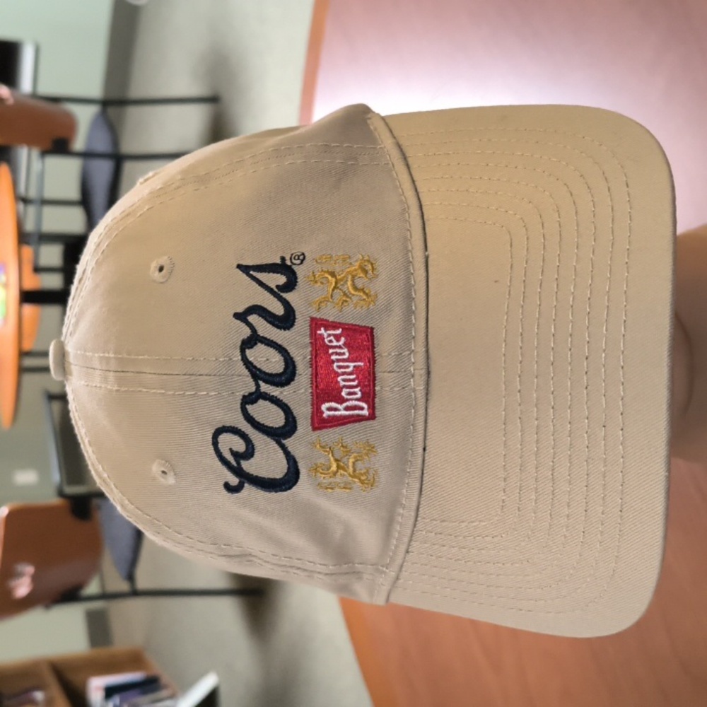 Coors Banquet Embroidered Logo Strap-on Hat Cap OSFM